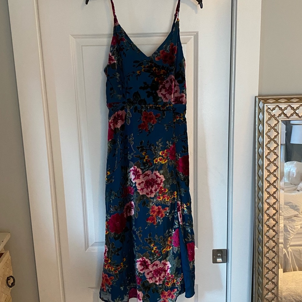 Yumi Kim (Anthropology) Midi velvet floral dress